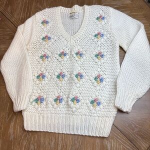 Adorable Vintage hand knit Ricki Sweater